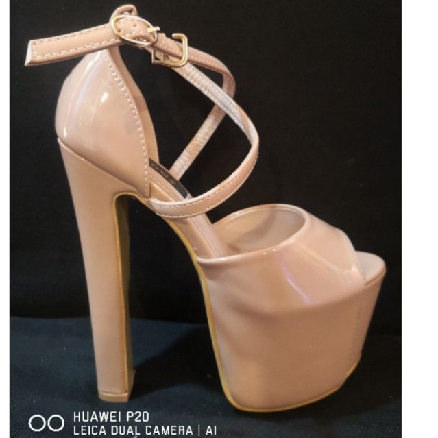 PAGEANT HEELS NUDE COLOR SEXY STYLE 6 INCHES Shopee Philippines