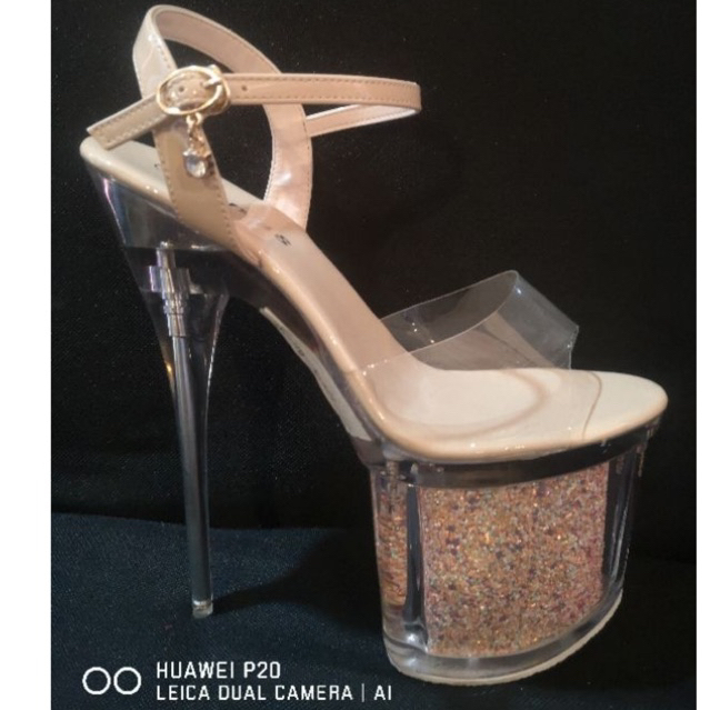 Pageant Heels Nude Color Sexy Style Inches Shopee Philippines