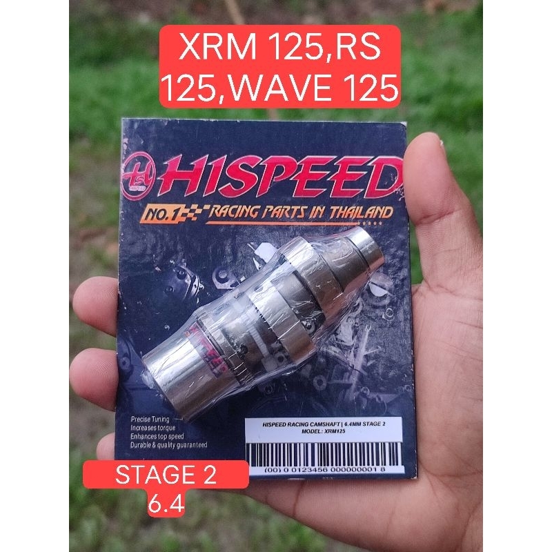 Hi Speed Racing Camshaft Mm Stage Wave Xrm Rs Shopee