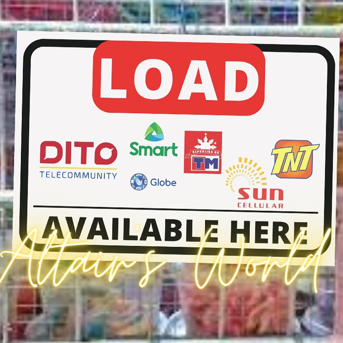 Sari Sari Store Signage Loading Station Load Available Here Sticker