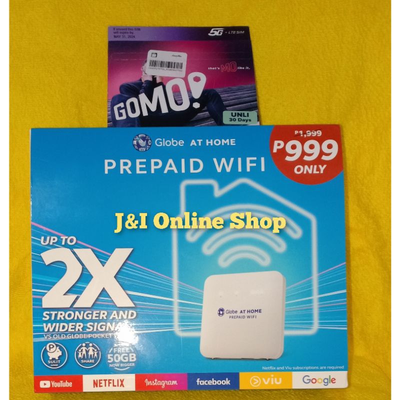 B312 939 Globe At Home Prepaid Wifi With Free50gb Shopee Philippines