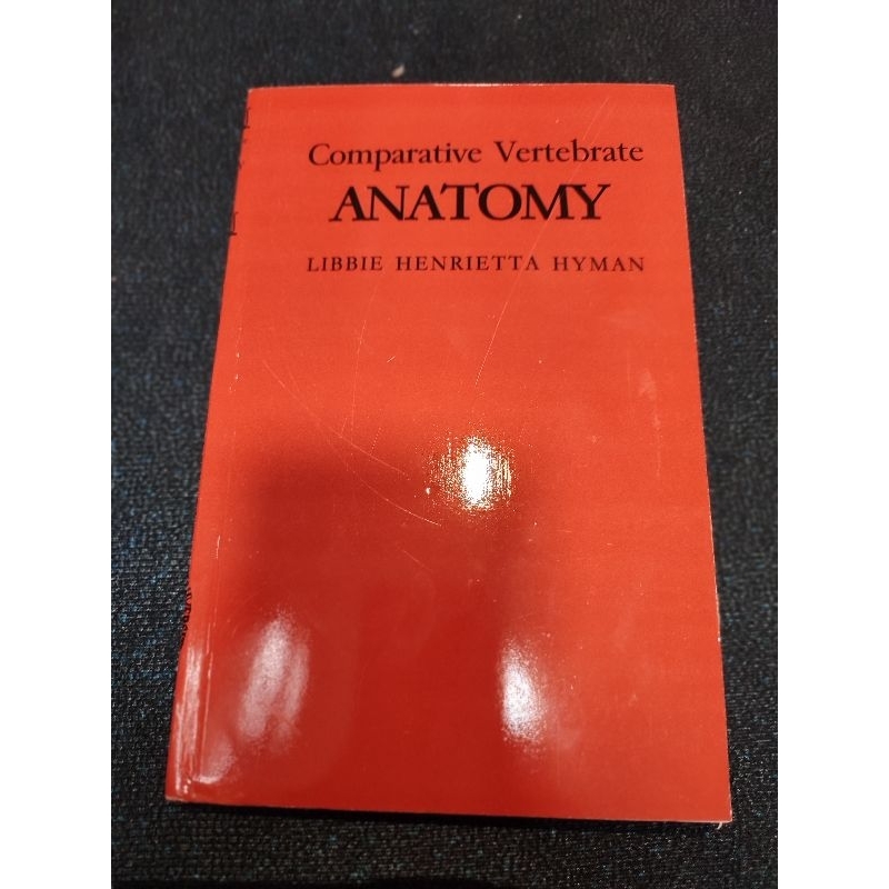 Comparative Vertebrate ANATOMY By Libbie Henrietta Hyman Shopee