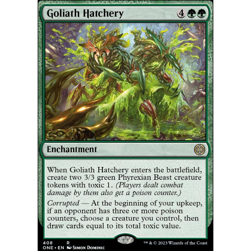 Goliath Hatchery ONE Rare MTG Cards WotC Shopee Philippines