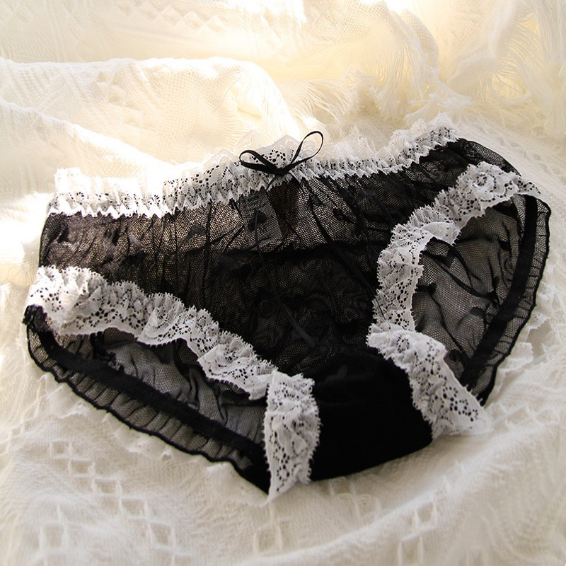 Miss Secret Japanese Lace Panty Black And White Shopee Philippines