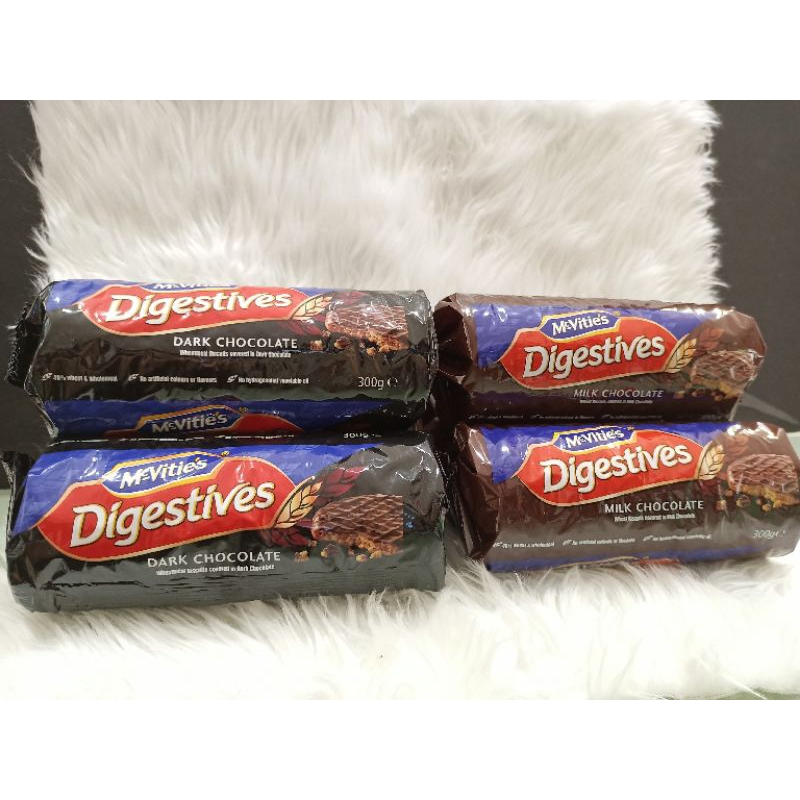 MCVITIES DIGESTIVES BISCUIT DARK MILK CHOCOLATE 300gms Shopee