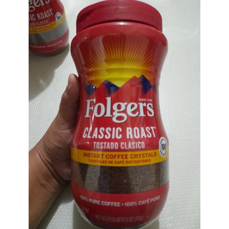 Folgers Classic Roast Instant Coffee Crystals Oz G And Lb G