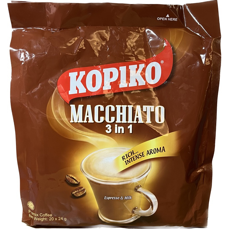 Kopiko Macchiato 3 In 1 Coffee 20 Sachets Shopee Philippines