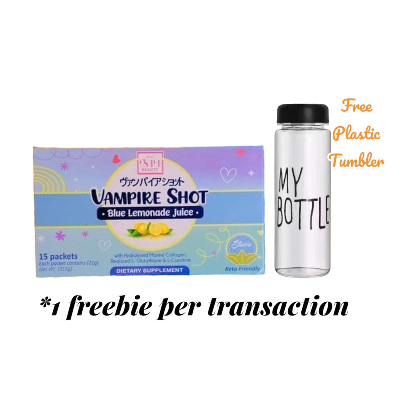 Vampire Shot Blue Lemonade 15 Sachets By PSPH BEAUTY Shopee Philippines