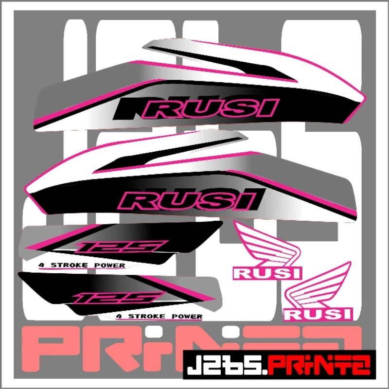 Rusi Tc Tmx Concept Decals Shopee Philippines