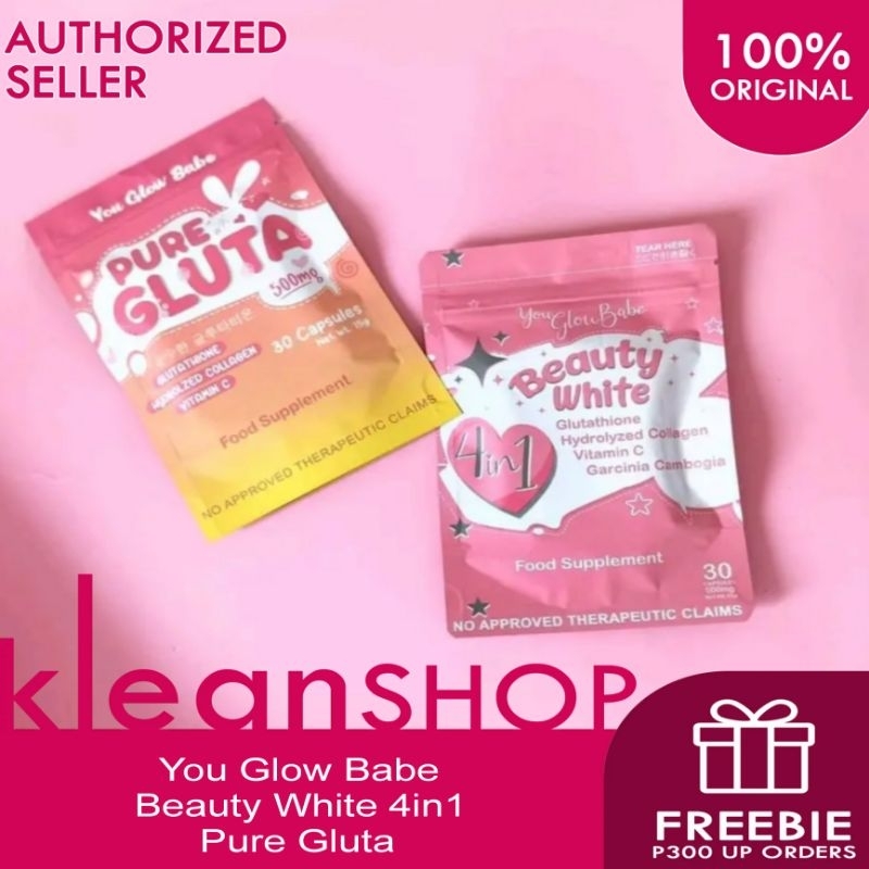 YOU GLOW BABE BEAUTY WHITE 4in1 And PURE GLUTA CAPSULE Shopee Philippines