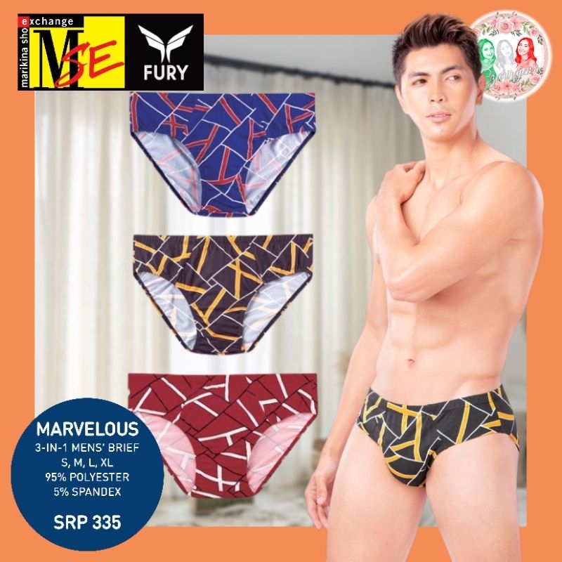 Fury By MSE 3 In 1 Men S Brief Men S Underwear Bikini Brief Polyspandex