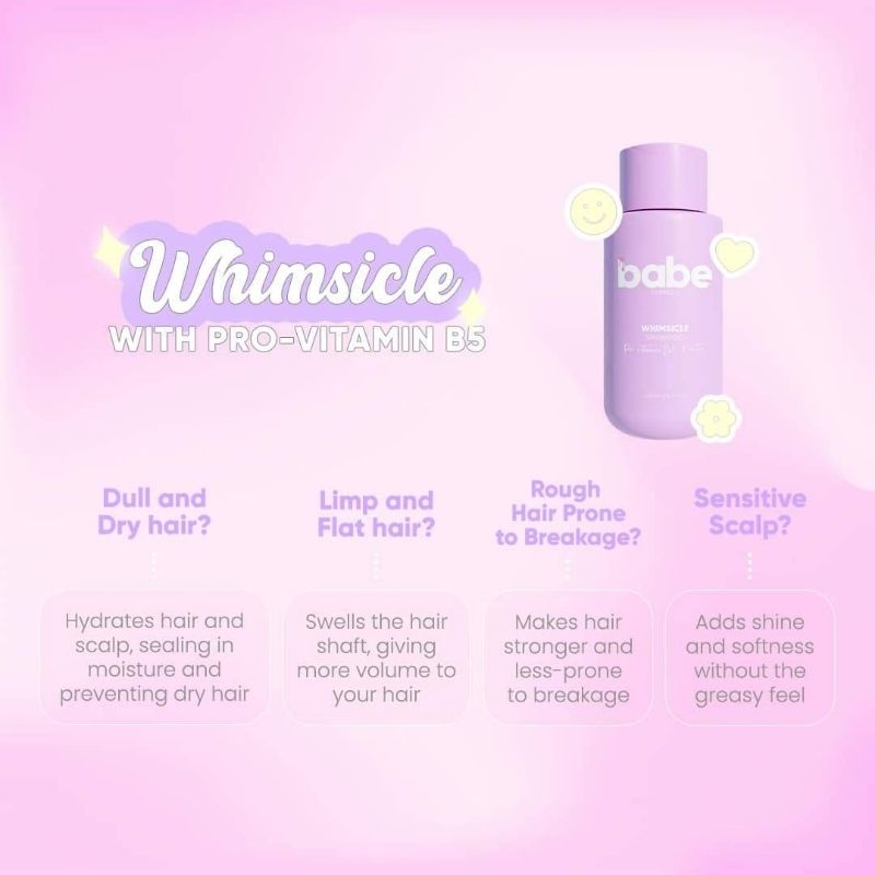 Babe Formula Whimsicle Pro Vitamin B5 Keratin Shampoo And Conditioner