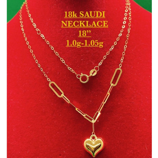 Cod K Saudi Gold Center Necklace Pawnable Shopee Philippines