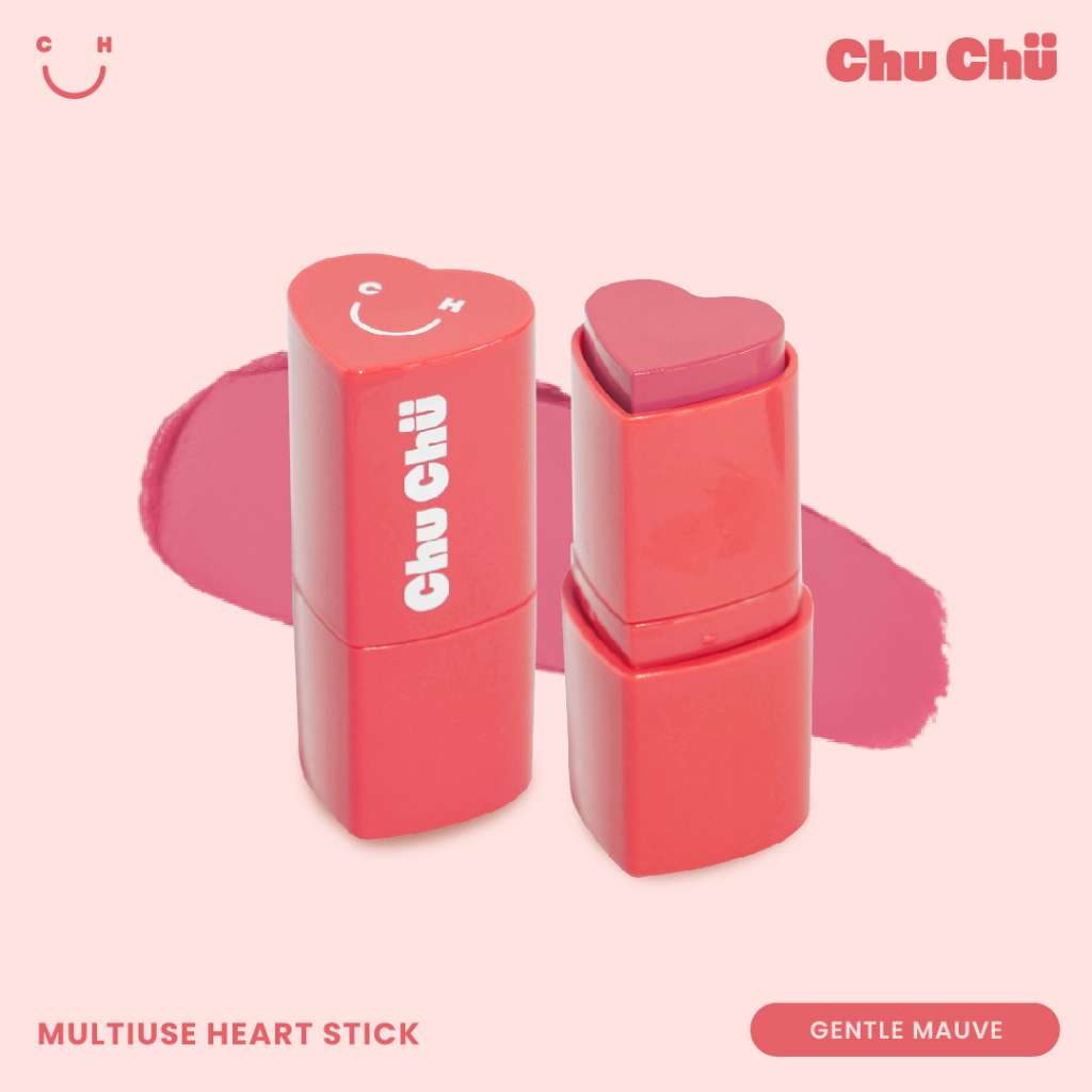 Chu Chu Beauty Multiuse Heart Stick In Gentle Mauve Shopee Philippines