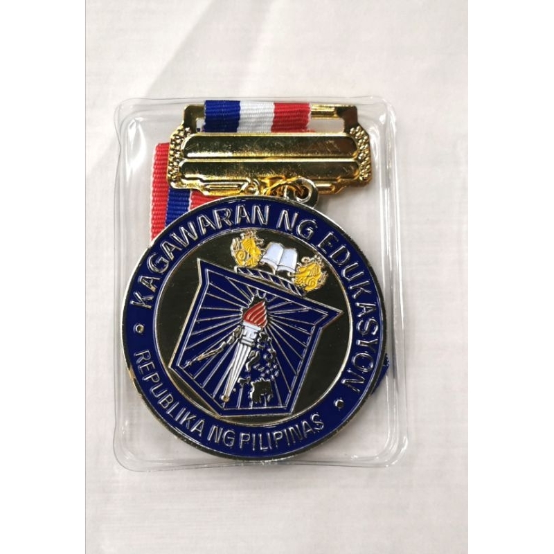 Academic Dep Ed Medal 6cm 5 Cm With Neck Strap Kagawaran Gold Silver