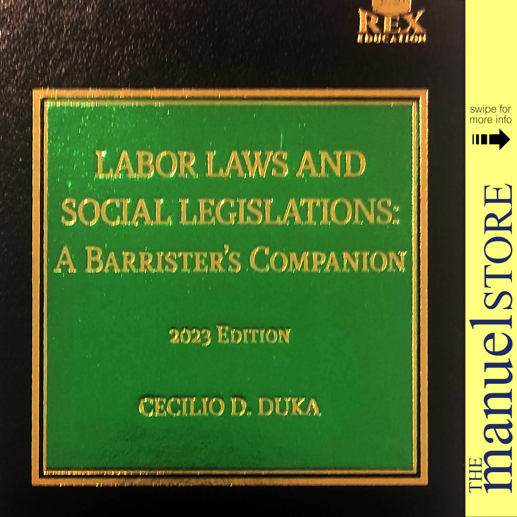 Duka 2023 Labor Laws And Social Legislation Barrister S Companion