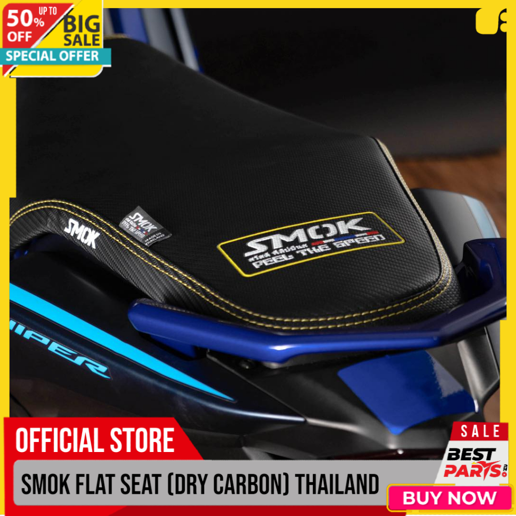 Smok Flat Seat Premium Carbon Thailand Nmax V Aerox Adv Raider