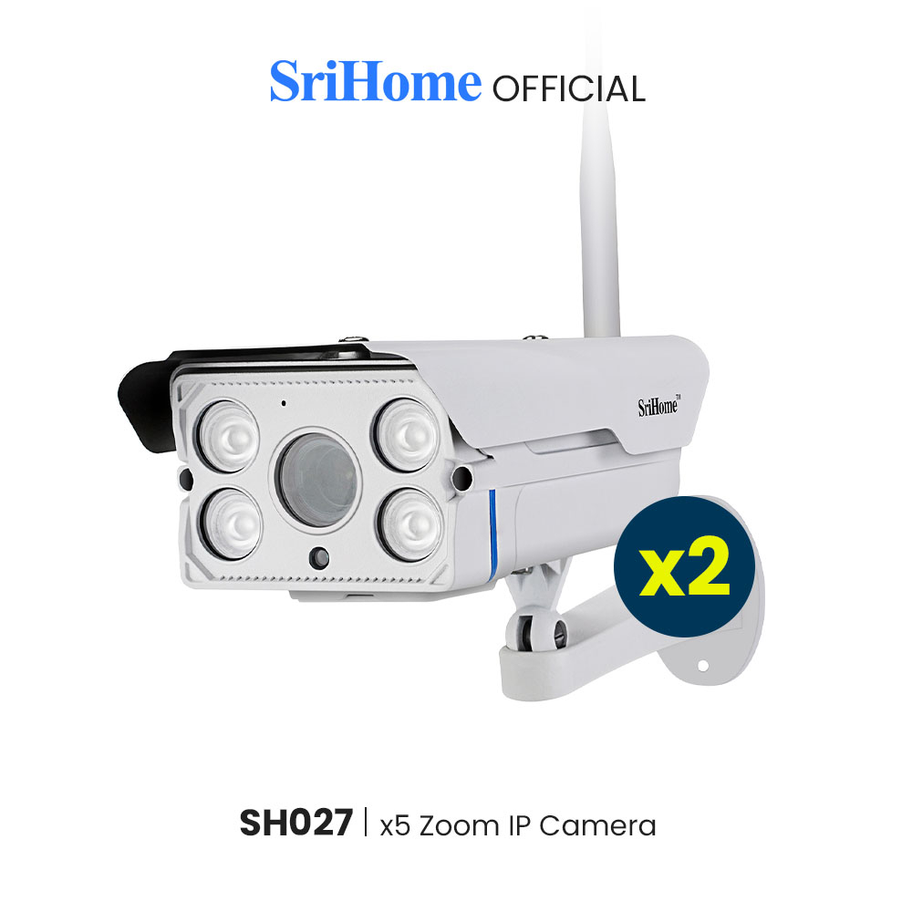 Sricam SriHome SH027 Set Of 2 1080P CCTV Camera With Two Way Audio