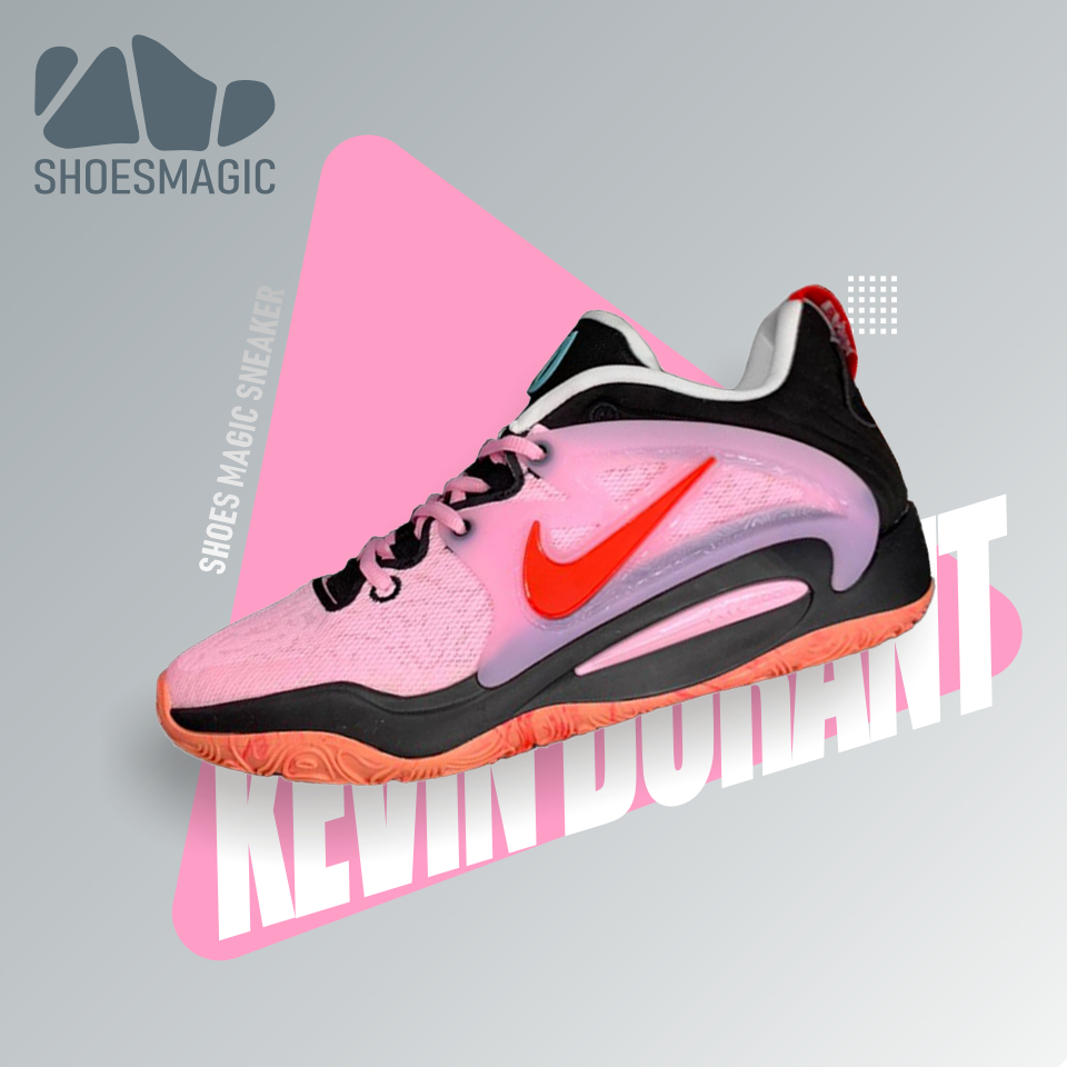 Kd Ep Kevin Durant Black Pink Low Top Combat Basketball Shoes Oem