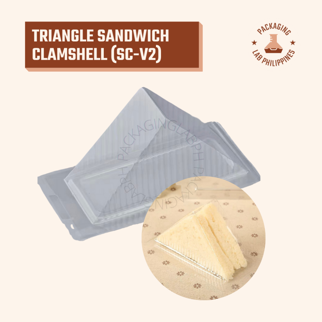 Pcs Plastic Sandwich Clamshell Triangle Sandwich Box Sizes