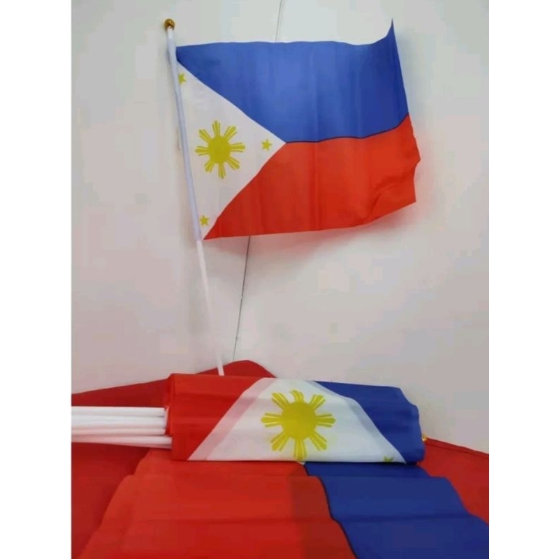 Pcs Philippine Flaglets Flag With Stick Set Nylon Shopee Philippines