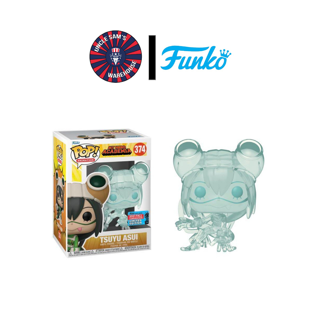 Funko Pop Animation MHA Tsuyu Asui Translucent Shared Sticker 374