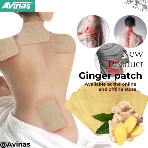 100pcs Ginger Patch For Pain Relief Herbal Plasters Bandages Health