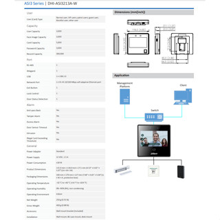 Dahua Face Recognition Attendance Machine Inch Screen Electronic