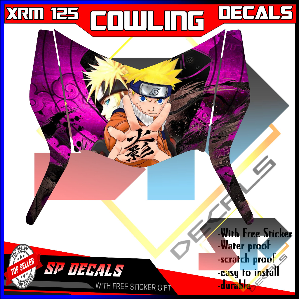 XRM Trinity Cowling Headlight Front Only Sticker Decals Honda Durable