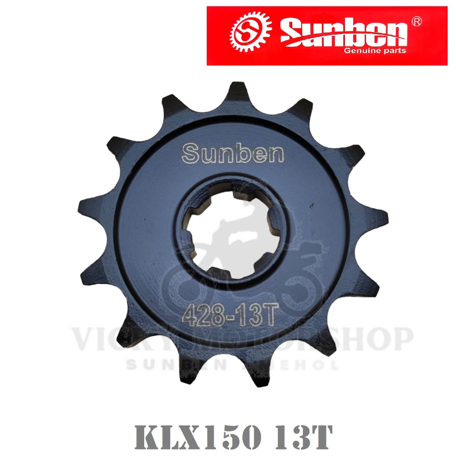 ENGINE SPROCKET SUNBEN FOR KLX150 428 13T 15T Shopee Philippines