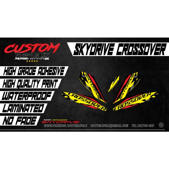 Suzuki Skydrive Crossover Stock Decals Set Shopee Philippines