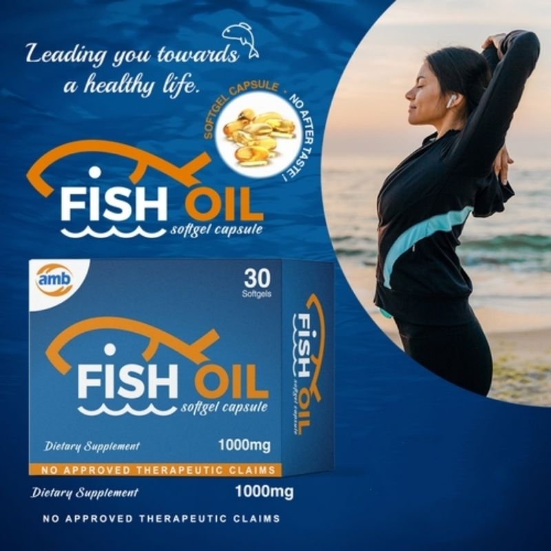 FISH OIL 30 S Softgel Generic 1000mg AMB MEGANOVA 2025 Expiry Shopee