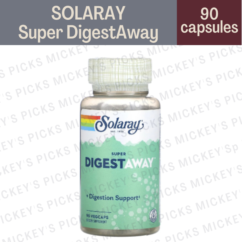 Solaray Super Digestaway Digestive Enzyme Blend 90 VegCaps Shopee