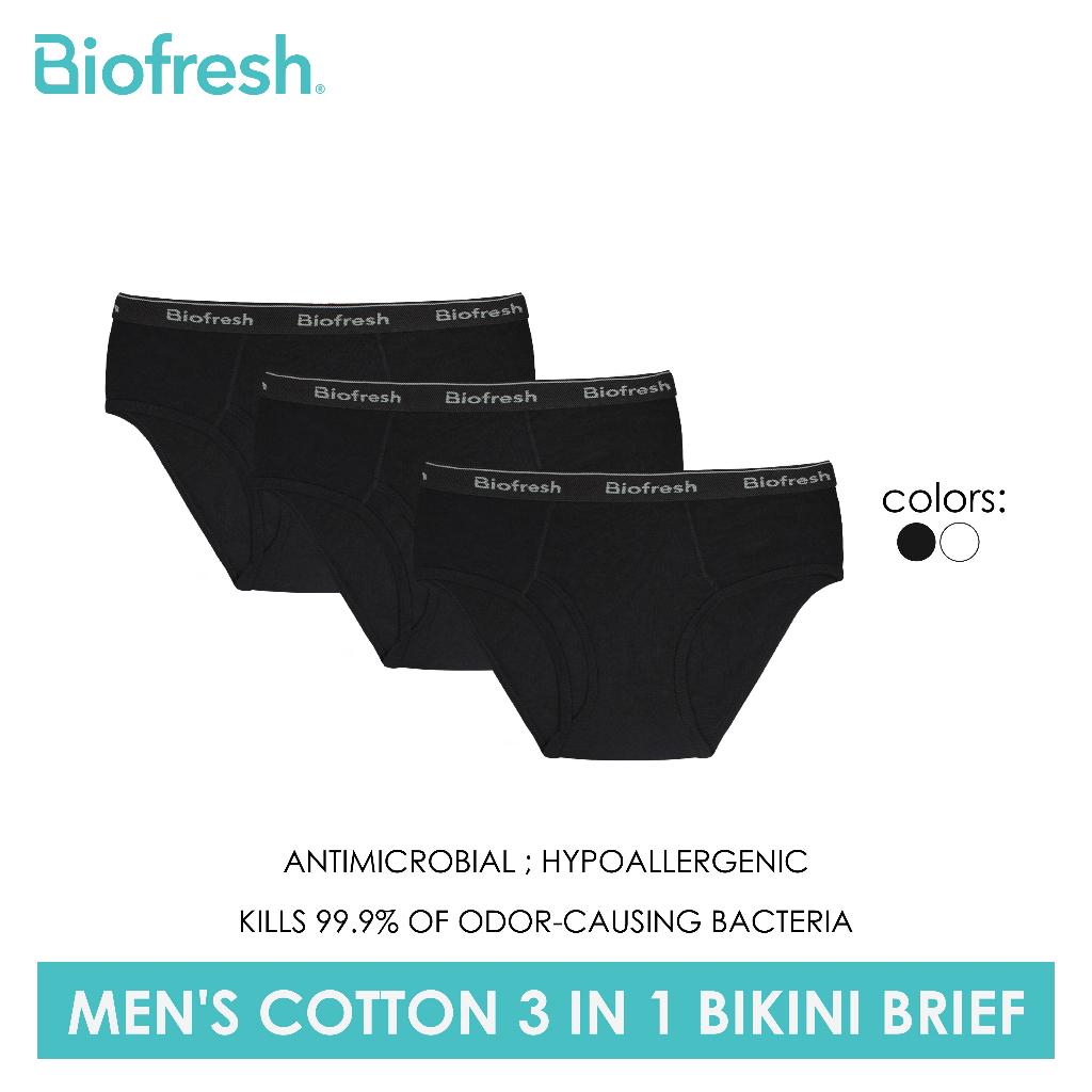 Biofresh Men S Antimicrobial Cotton Bikini Brief Pieces In A Pack