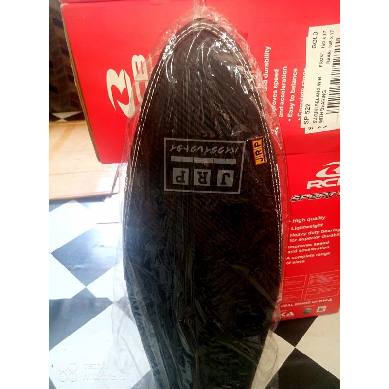 Jrp Flat Seat Rubberized New Logo Dry Carbon Shopee Philippines