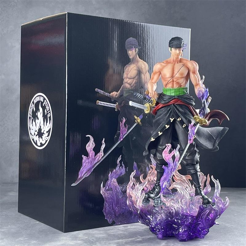 Hey Anime ONE PIECE WC YAMATO SWORD RORONOA ZORO STANDING FIGURE MODEL