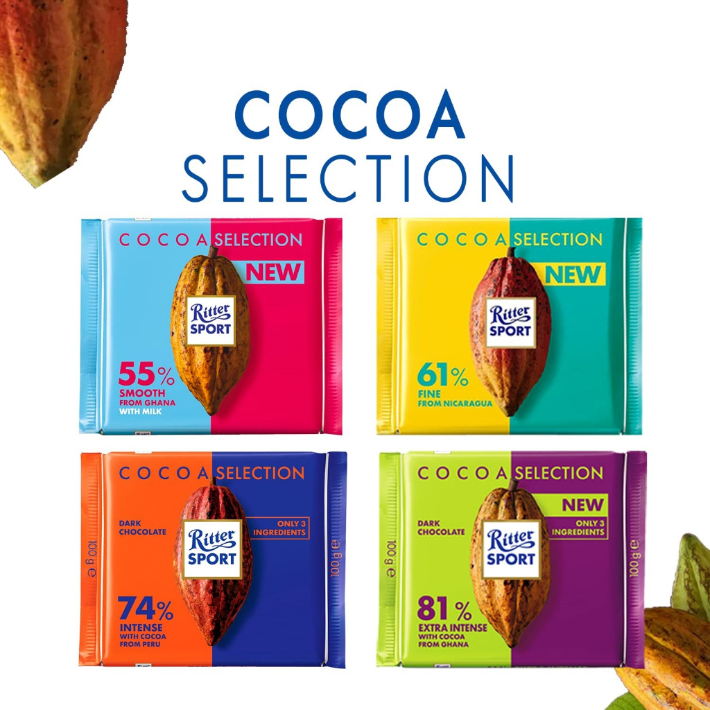 Ritter Sport Cocoa Selection Dark Chocolate G Shopee Philippines