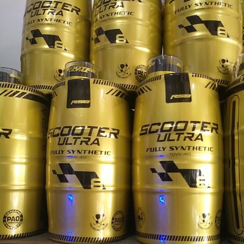 Rs Fully Synthetic Ultra Scooter Oil W And Rs Gear Oil Shopee