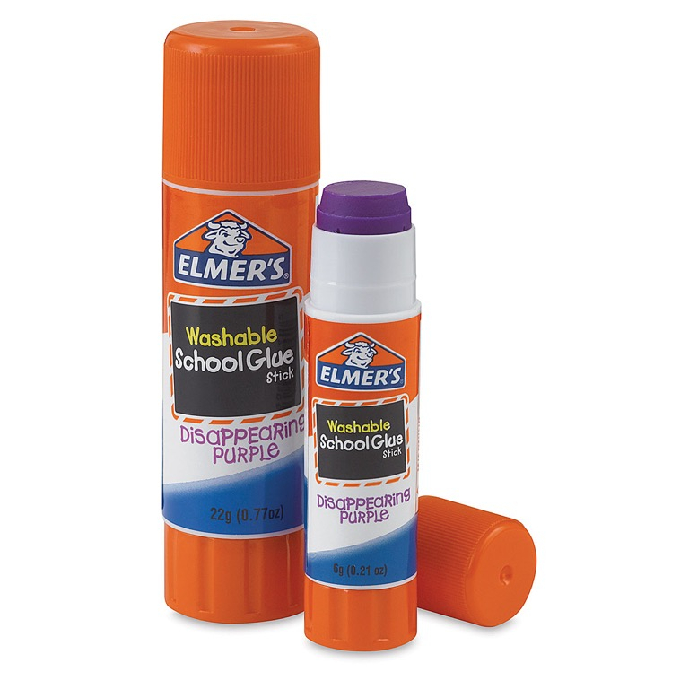 Elmer S Washable Disappearing Purple Violet Glue Stick 6gsm 22gsm