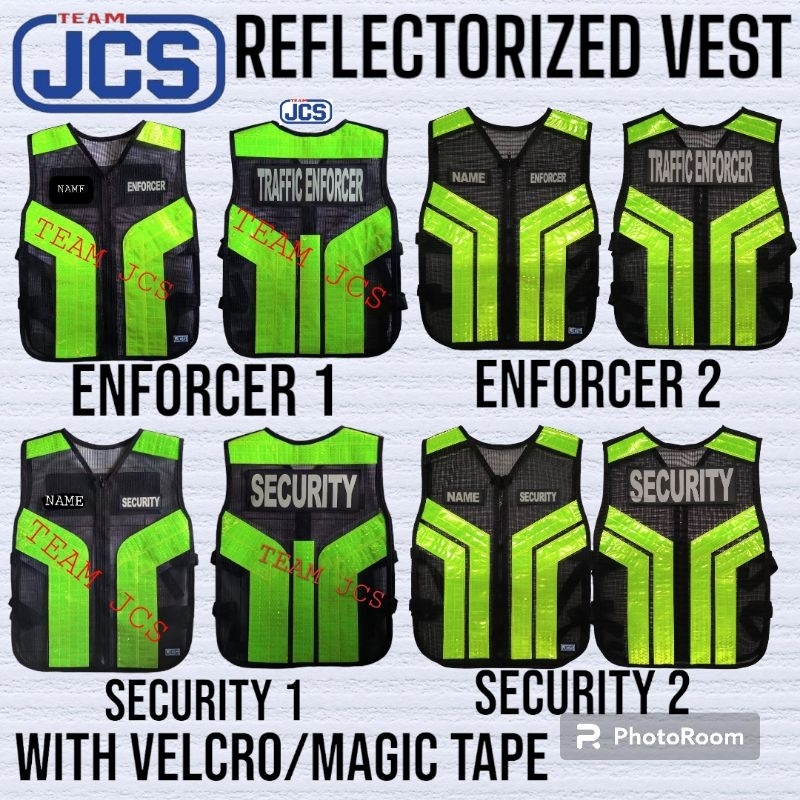 Traffic Enforcer And Security Guard Reflectorized Vest Uniform With