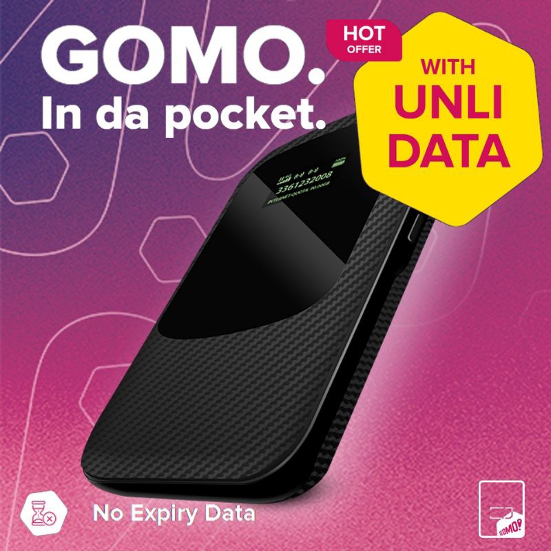 Gomo Unli Data Openline Pocket Wifi Lte Advanced Cat Rocket Sim