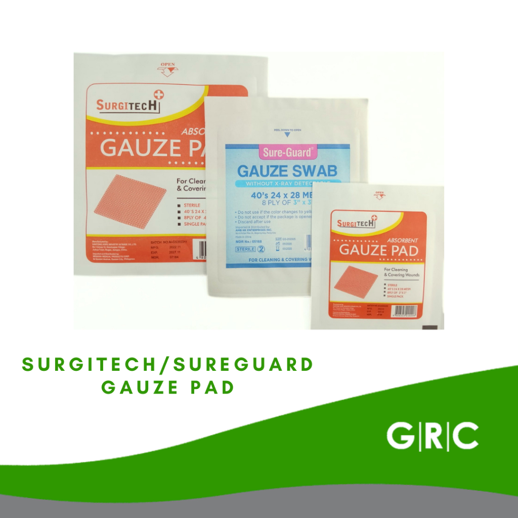 Surgitech Sureguard Sterile Gauze Pad Shopee Philippines