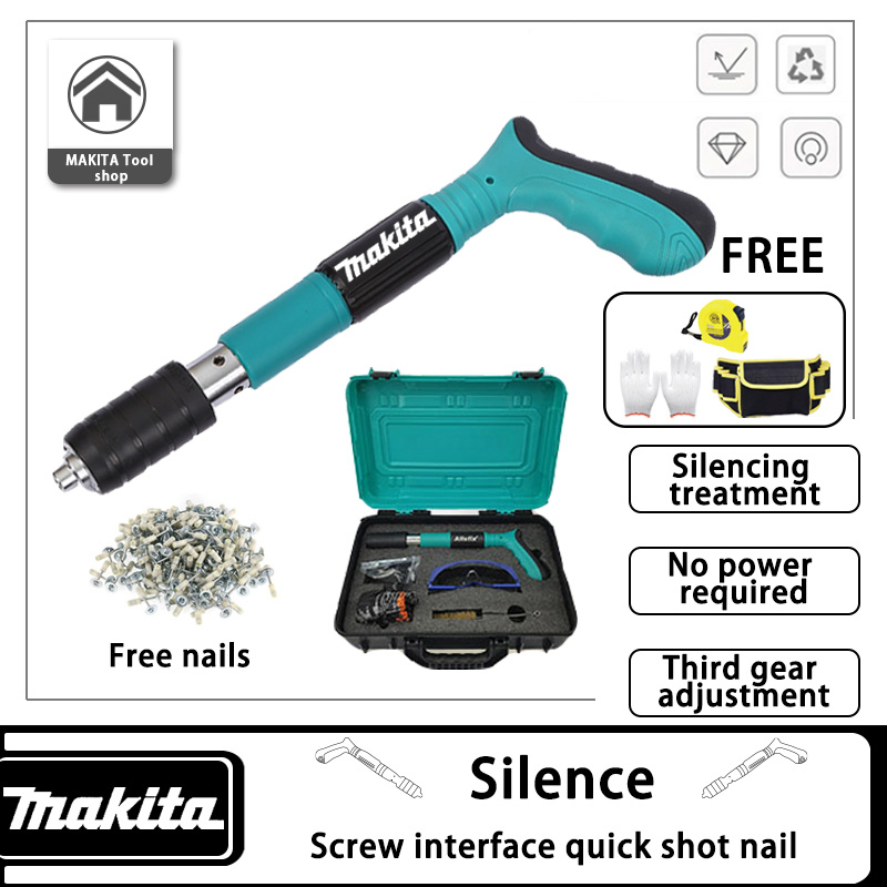 Makita Nail Gun Manual Steel Nails Gun For Concrete Rivet Tool Steel