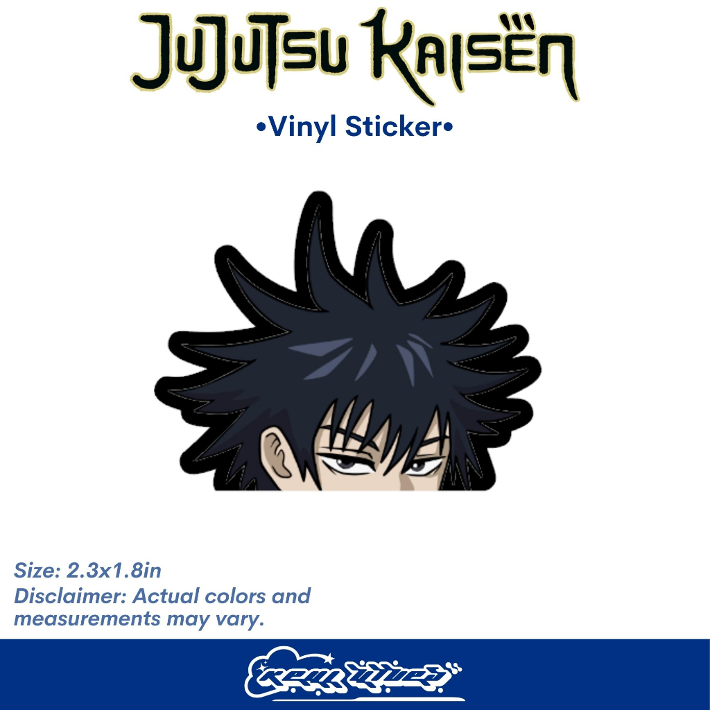 Jujutsu Kaisen Sticker Anime Vinyl Peeker Stickers Goju Sticker