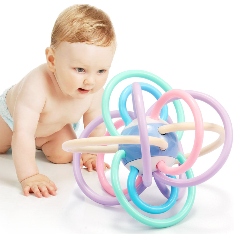 Ibaby Baby Soft Ball Teether Manhattan Ball For Newborn Bpa Free