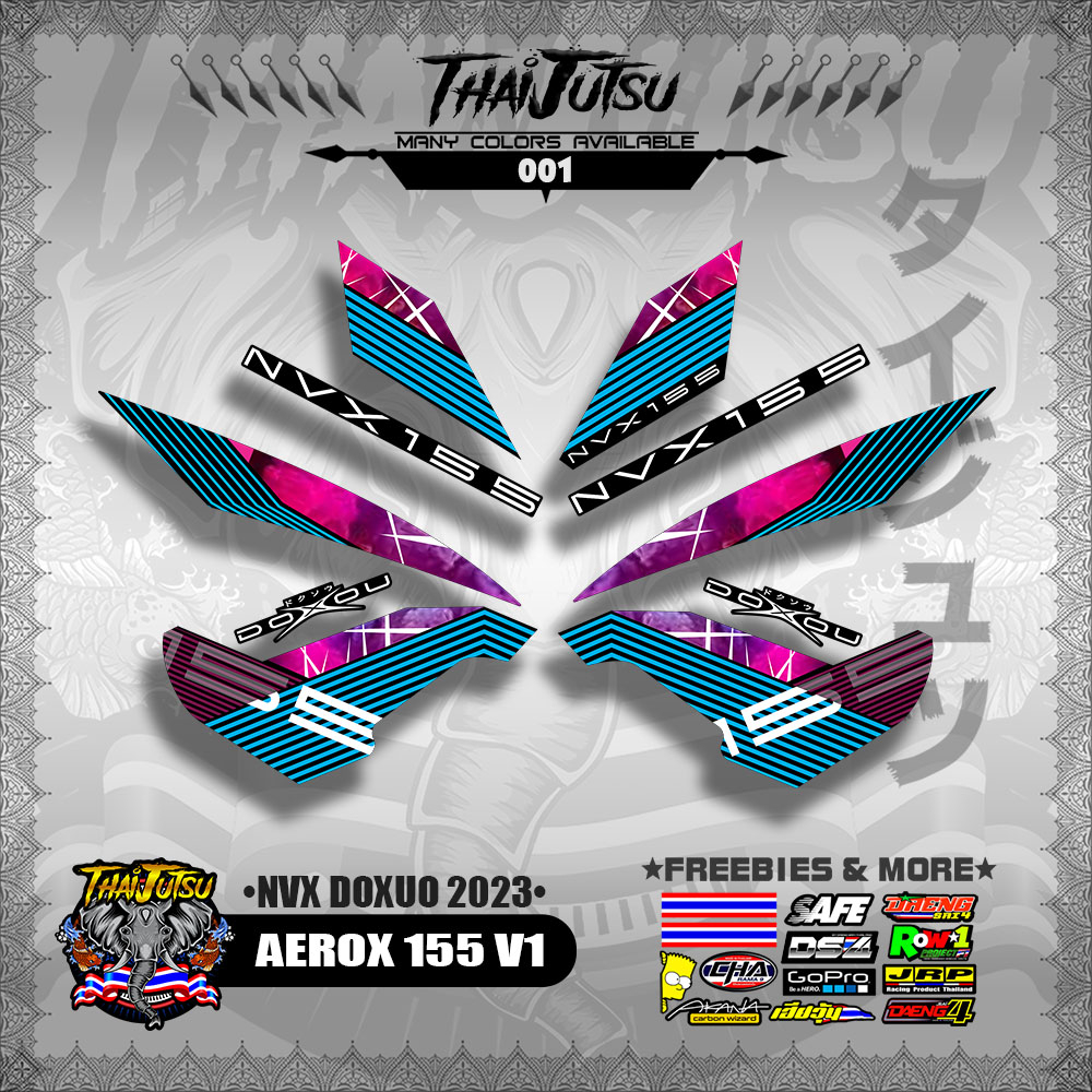 Aerox V Decals Nvx Doxuo Thaijutsustickers Shopee