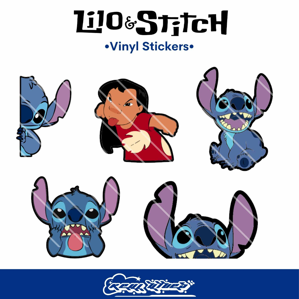 Lilo And Stitch Sticker Cartoons Cute Stitch Lilo Peeker Vinyl Stickers