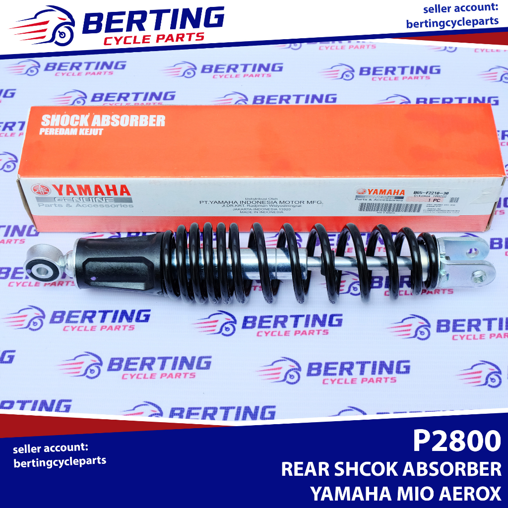 Pc Rear Shock Absorber Yamaha Mio Aerox Genuine B F Shopee