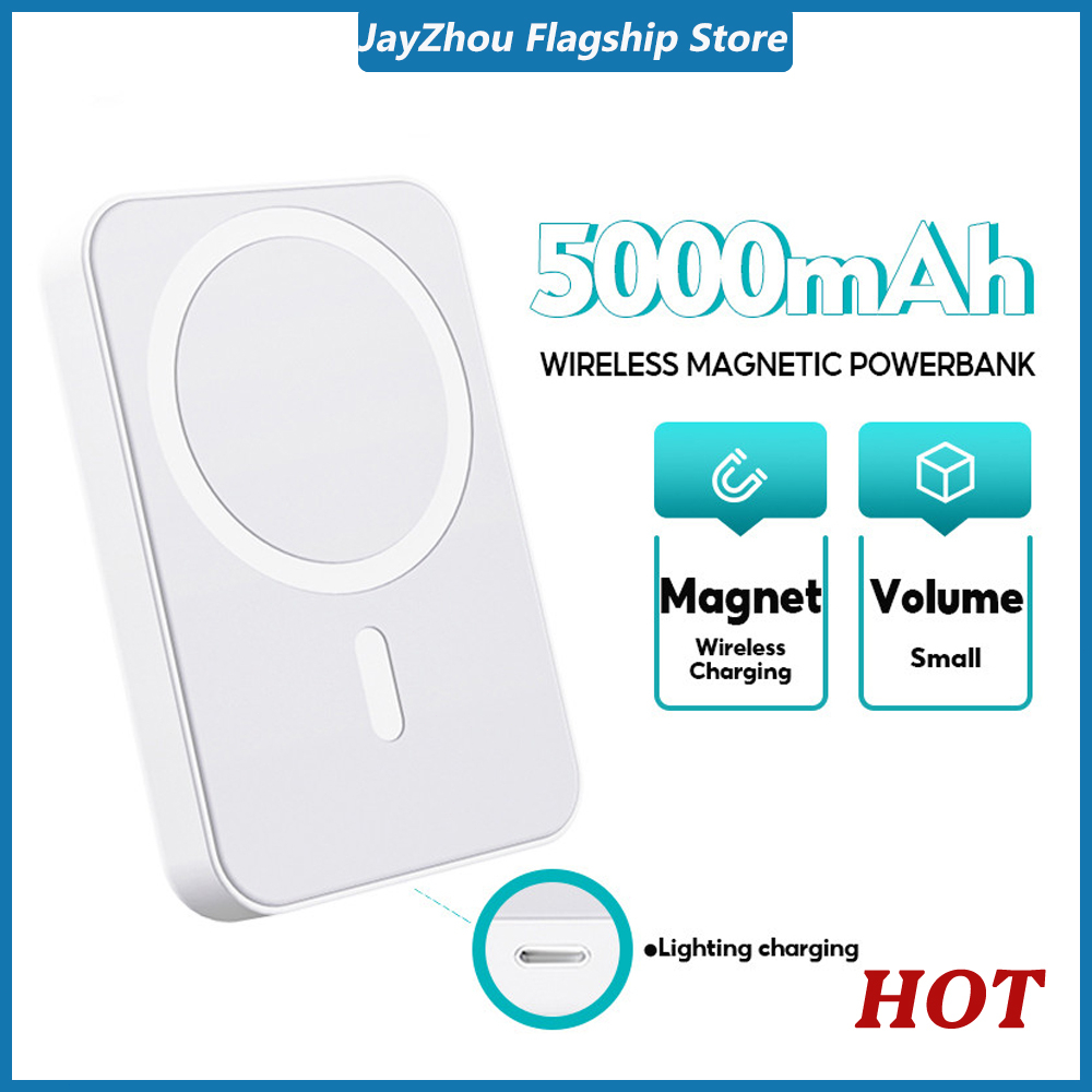 Mah Wireless Magnetic Fast Charging Powerbank Strong Magnet Force