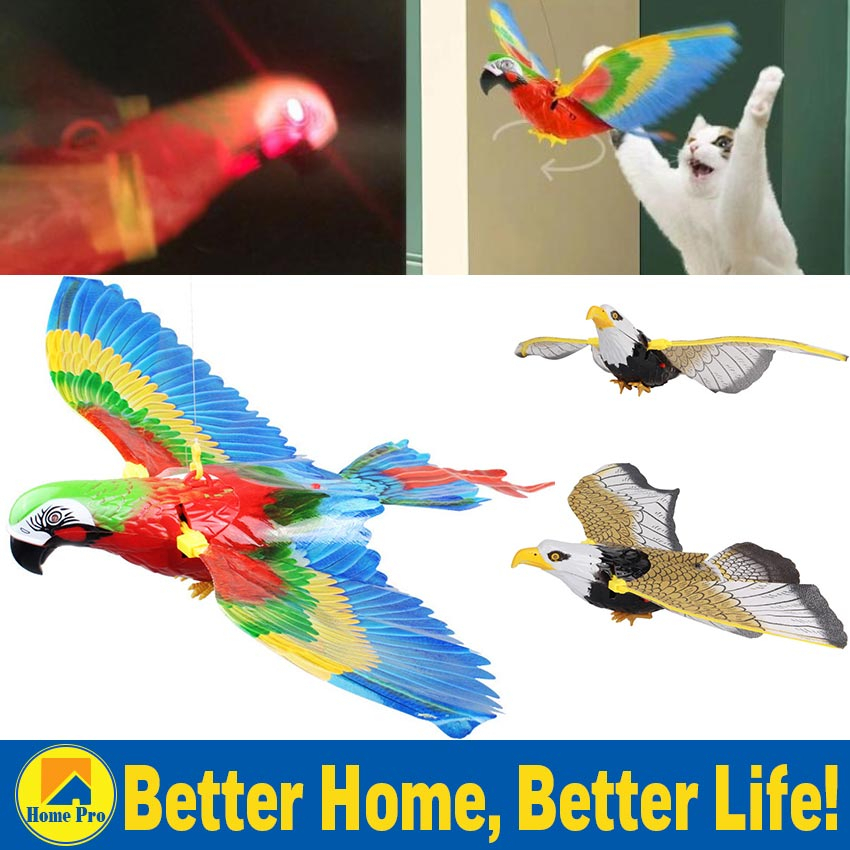 Electric Flying Bird Cat Toy Bird Simulation Interactive Hanging Parrot